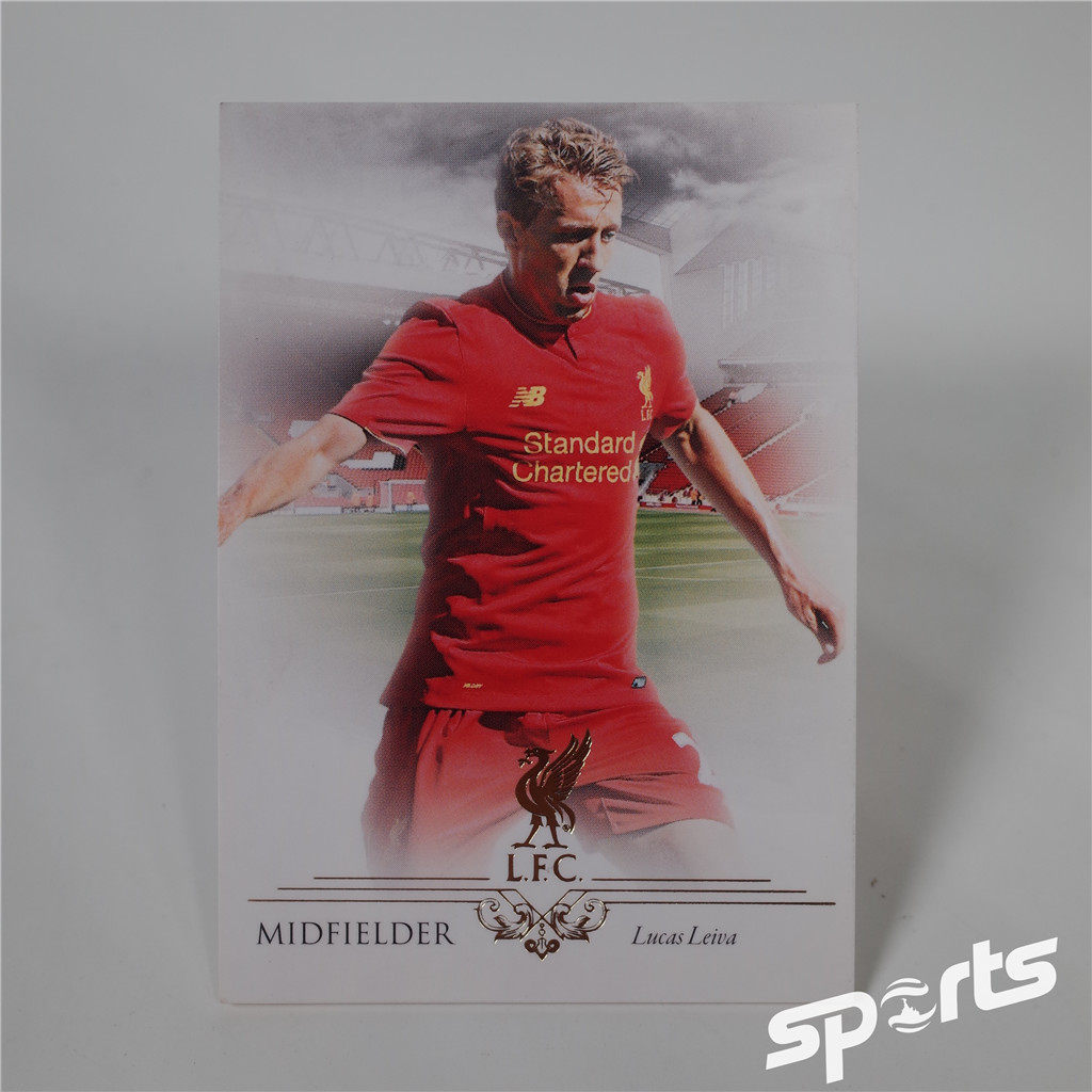Futera福特拉2016年利物浦队卡020#卢卡斯球星卡巴西