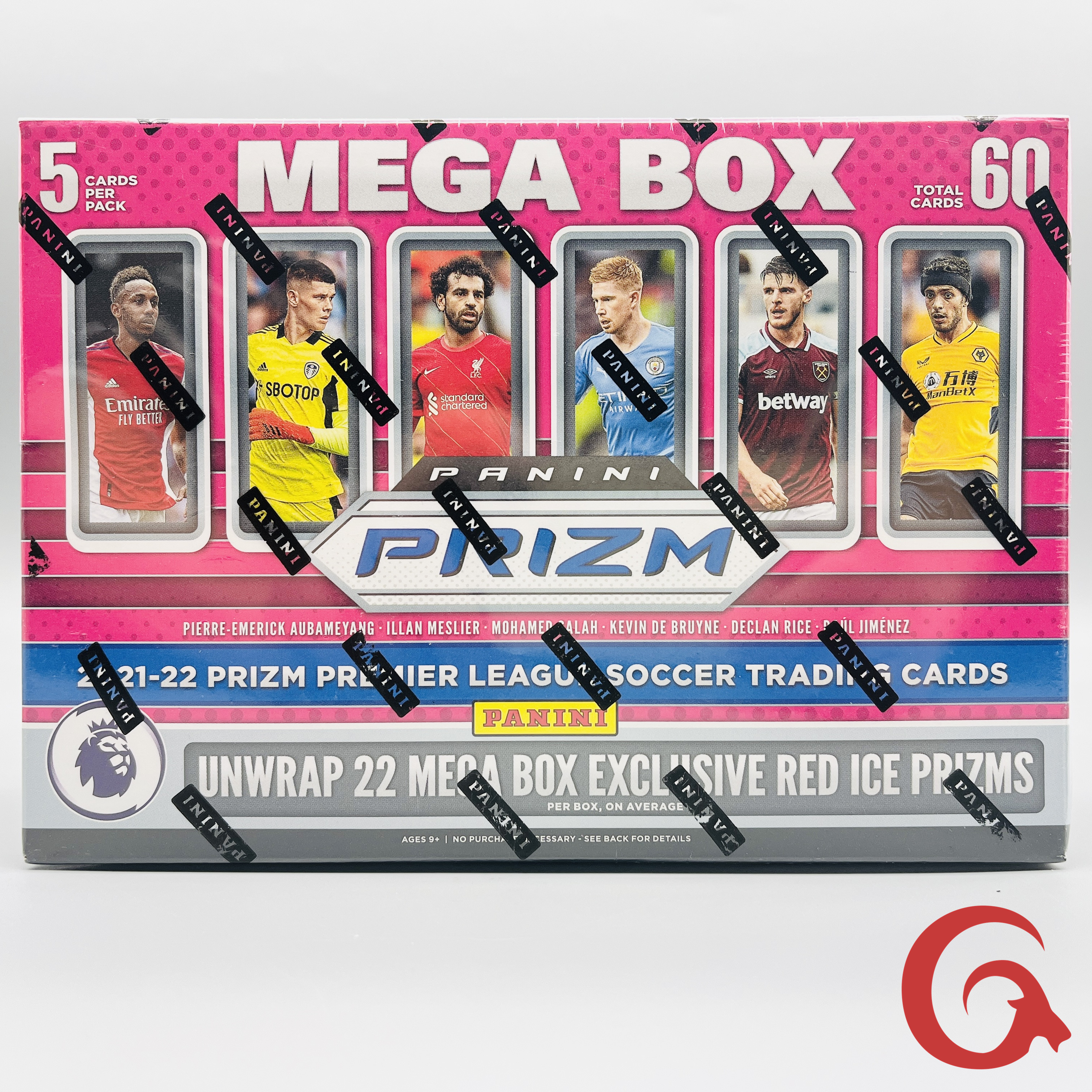 2021-22 Panini 英超 prizm Mega 红碎冰盒 足球盒卡