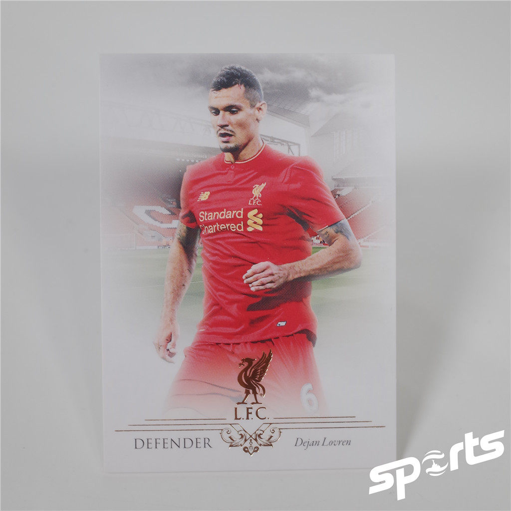 Futera福特拉2016年利物浦队卡008#洛夫伦克罗地亚中卫球星卡