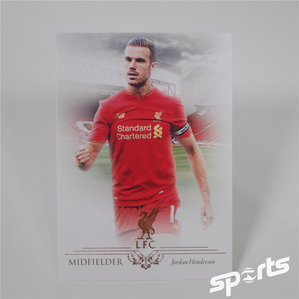 Futera福特拉2016年利物浦队卡018#亨德森队长球星卡英格兰