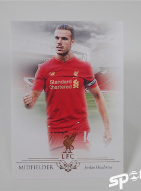 Futera福特拉2016年利物浦队卡018#亨德森队长球星卡英格兰