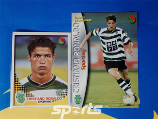 【越秀山卡价书】葡超0203赛季里斯本竞技C罗正式版RC新秀卡+贴纸