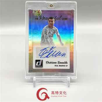 【越秀山卡价书】16-17Panini杜蕾斯皇马 C罗银折签字葡萄牙