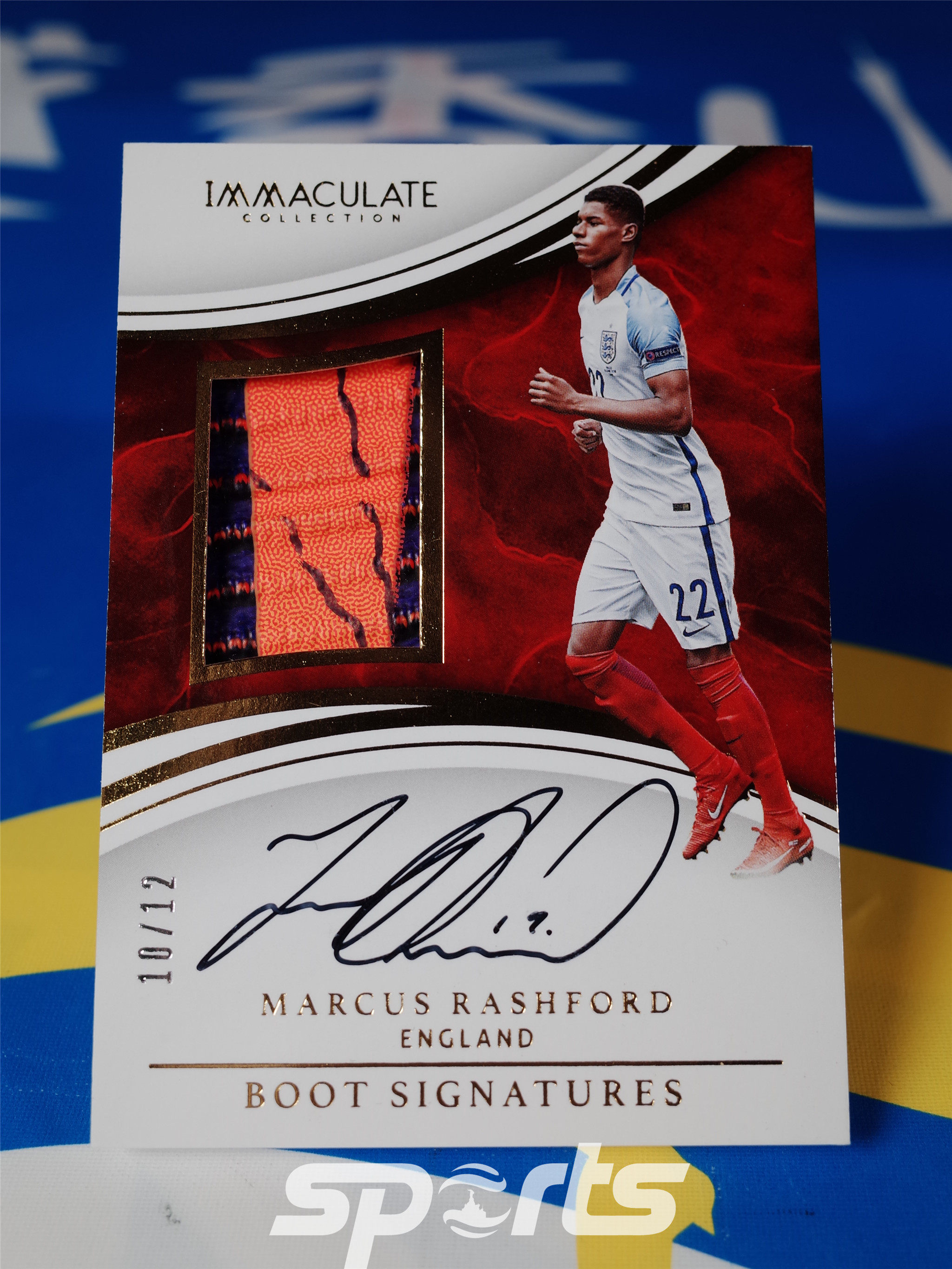 【越秀山卡价书】足球imm曼联英格兰拉什福德10/12多色球鞋签字