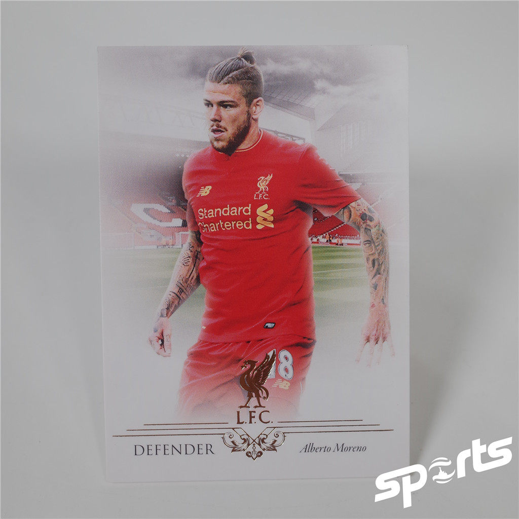 Futera福特拉2016年利物浦队卡010#小包子莫雷诺球星卡