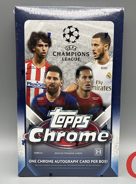 2019-20 Topps 欧冠 Chrome Hobby盒 足球盒卡