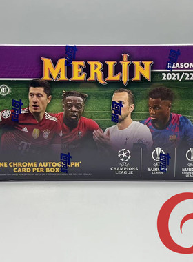 21-22Topps 欧冠梅林 Merlin Chrome Hobby盒 足球盒卡