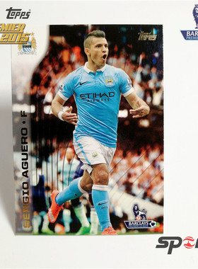 阿圭罗(Sergio Aguero)曼城-1516英超足球球星卡Base68#