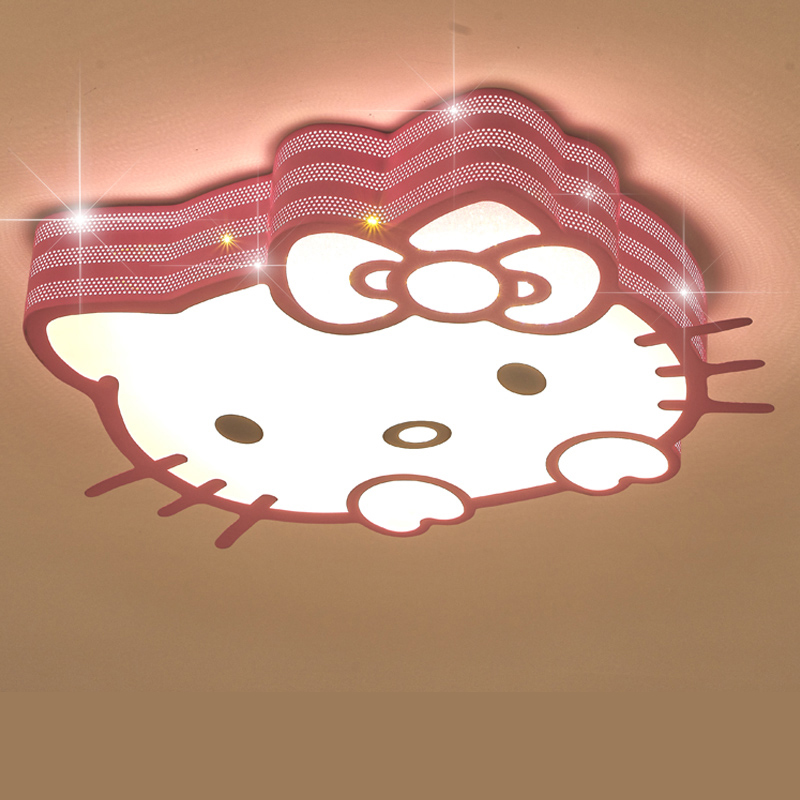 儿童房卧室灯卡通led吸顶灯可爱公主粉灯女孩房间灯具温馨幼儿园