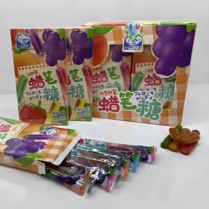 蜡笔糖混合口味25克*20盒 怀旧软糖果味糖凝胶糖果零食小吃