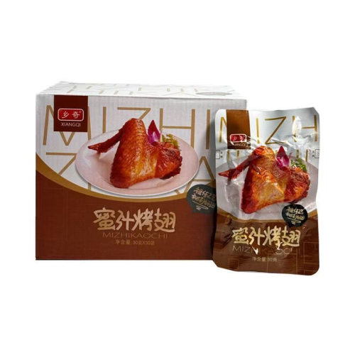 乡奇 蜜汁烤翅 即食休闲零食鸭肉卤味真空小吃烤翅10包/20包/30包