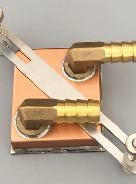 电脑显卡水冷头双CPU R720XD服务器PS3 Mi50散热器 纯紫铜全焊接