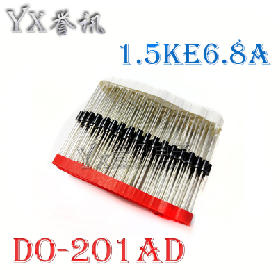 瞬态抑制直插二极管 1.5KE6.8A DO-201AD 1.5KE单项原装 DO-27