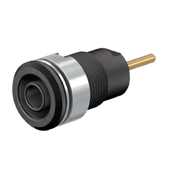 thumbnail for 23.3010 Stäubli Slb4-R 4mm Banana Socket 1.9mm Pcb Pin Soldering Panel Socket