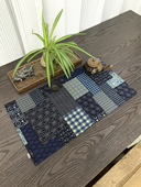 茶席棉麻复古民族风拼布印花茶席桌旗布艺茶垫禅意新中式 小茶席