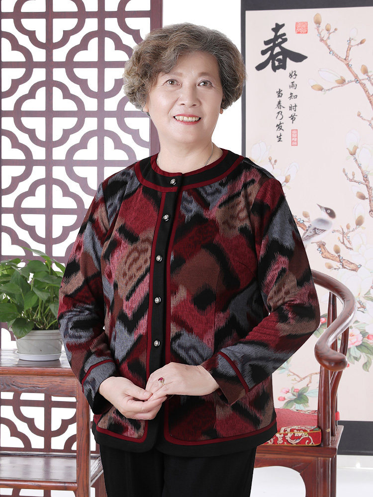 神采夫人春秋衬衫妈妈衬衣