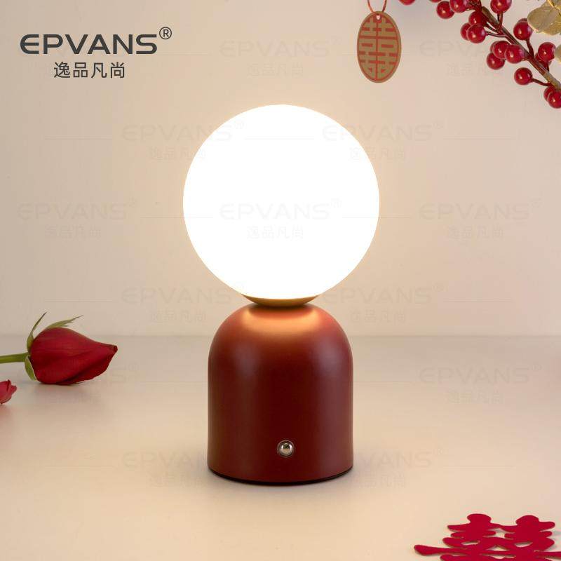 新婚长明灯台灯家用婚房陪嫁灯卧室床头灯结婚礼物送新人充电台灯