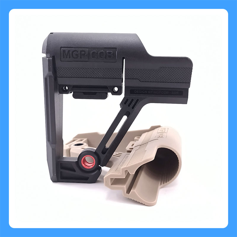 SBR尼龙后托 MGPCQB轻量化SLR固竞技尾托司骏司马精击改装配件