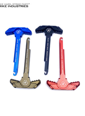 SI金属无锁拉机柄 白条竞技 忽必烈M4 LDT AR15 彩色外观装饰配件