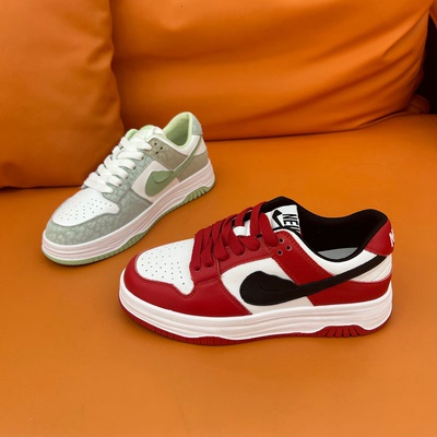 2024新款熊猫小板鞋韩版显瘦小白鞋百搭轻便勾勾鞋日常拼色休闲鞋