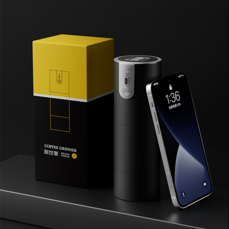 啡世家 F1 PLUS 无线充电便携式磨豆机 家用电动手冲咖啡研磨器