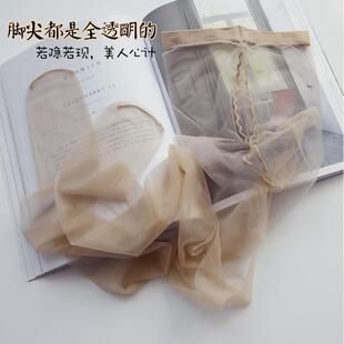 连裤 超薄一线裆肉色黑色丝袜女薄款 袜脚尖全透明 0D丝袜夏季 5双装