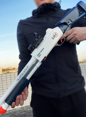 手动单发XM1014可抛壳散弹枪儿童玩具枪M870来福霰弹枪男孩软弹枪