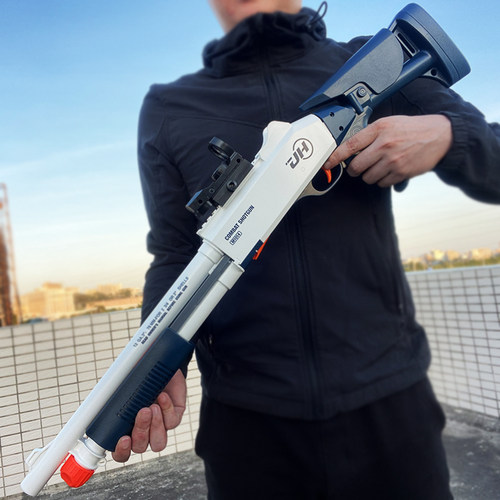 手动单发XM1014可抛壳散弹枪儿童玩具枪M870来福霰弹枪男孩软弹枪