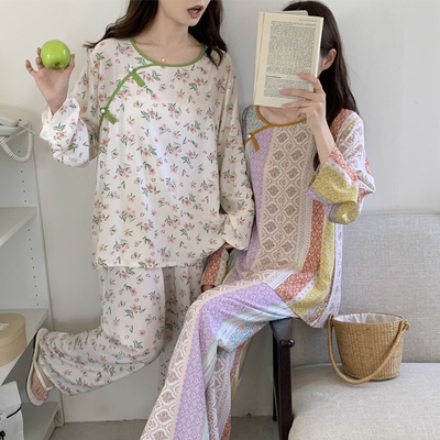 棉绸面料人造棉古风国风女