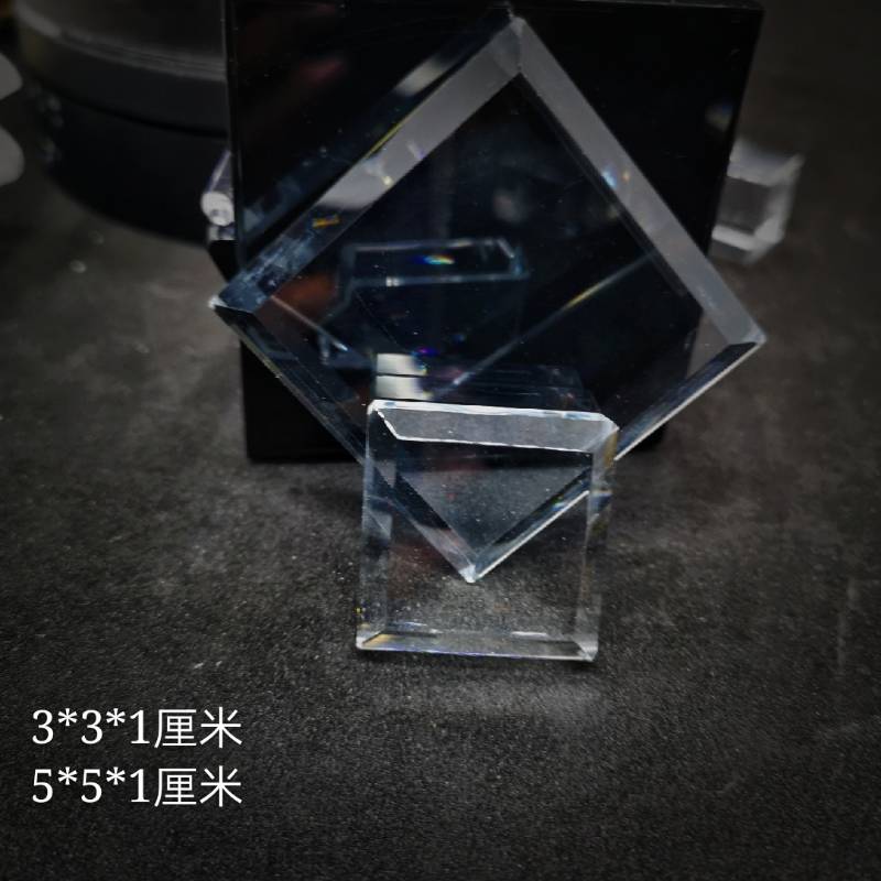 水晶方块玻璃座矿物底座周边