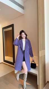 双面羊绒大衣女2026新款秋冬高级感韩版宽松牦牛绒羊毛呢中长外套