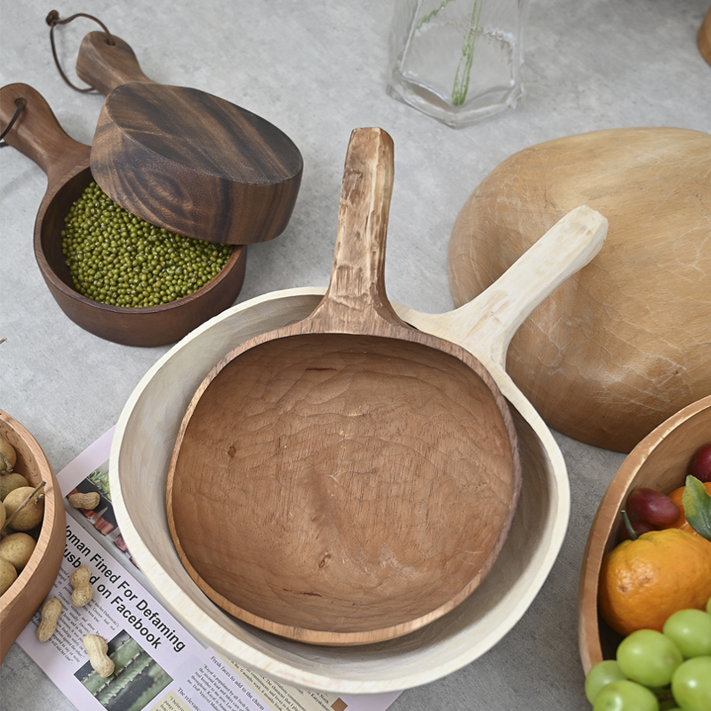 整块实木挖制原木水瓢木勺舀水勺