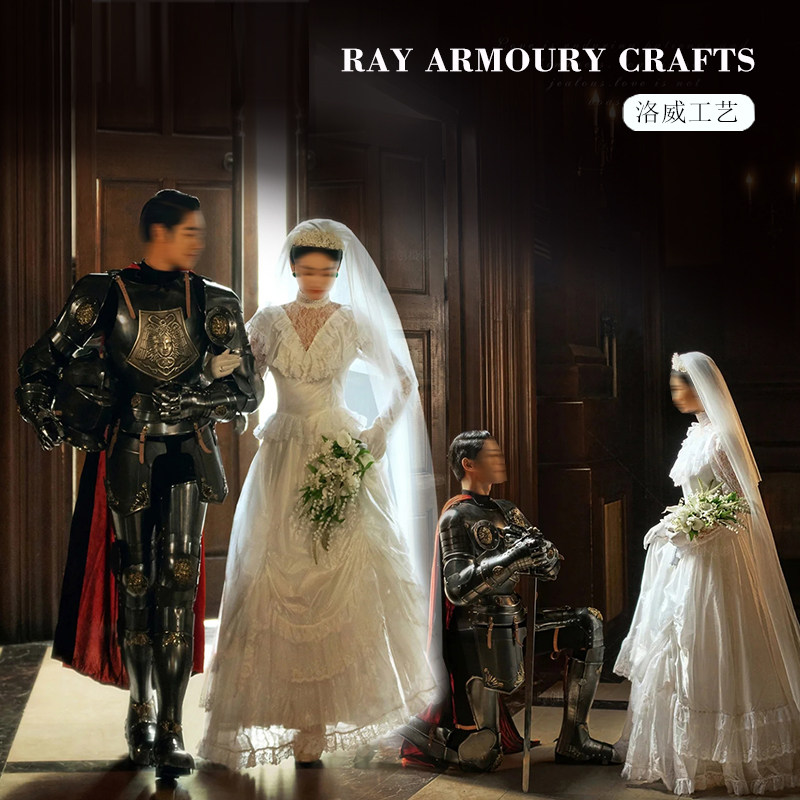 欧式中世纪盔甲网红抖音同款铠甲影视表演婚纱拍照真人可穿道具服