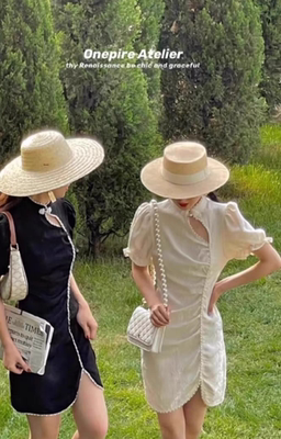 知恩GCCG正品提花气质盘扣泡泡袖珍珠边新中式改良旗袍连衣裙7009