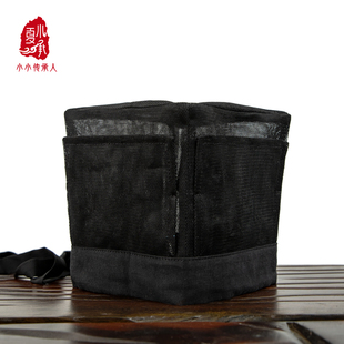 四方平定帽原创汉服儿童配饰古装东坡唐装宋书生秀才帽子搭配方巾