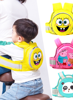 电动摩托车儿童安全背带骑行电瓶车宝宝防摔神器带娃小孩座椅绑带