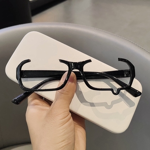 眼泪眼睛框哭哭流泪眼镜ins泪滴造型亚文化cos动漫二次元半框眼镜