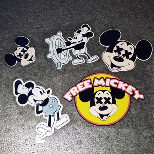 SOKO贴贴 威利号汽船初代米老鼠车贴贴纸 米老鼠米奇迪士尼贴纸
