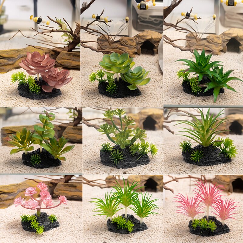 爬宠缸绿植造景仿真树脂摆件图片