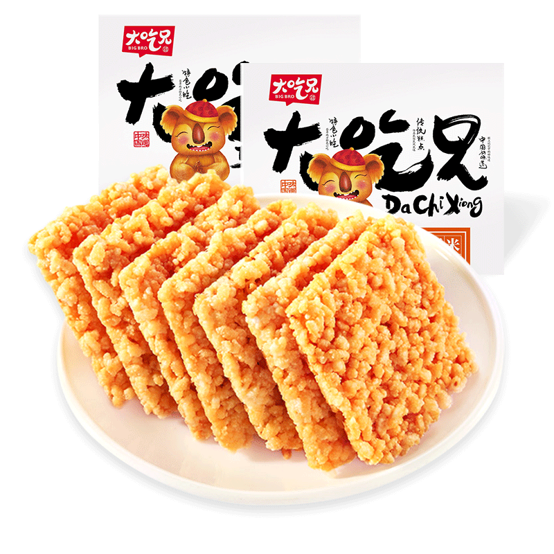 粮悦大吃兄原味香辣味糯米锅巴办锅巴