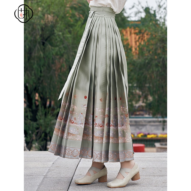 固执长款中国风气质马面裙半裙