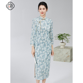 蝶恋花 长袖 春季 中式 蕾丝改良旗袍31941QP08954 新款 固执