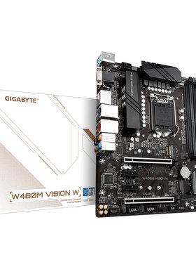 技嘉W480M VISION W工作站主板支持CPU酷睿10/11代 W-1200处理器