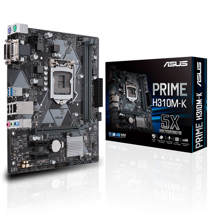 华硕PRIME H310M-K 台式电脑主板支持8代9代CPU全新质保3年