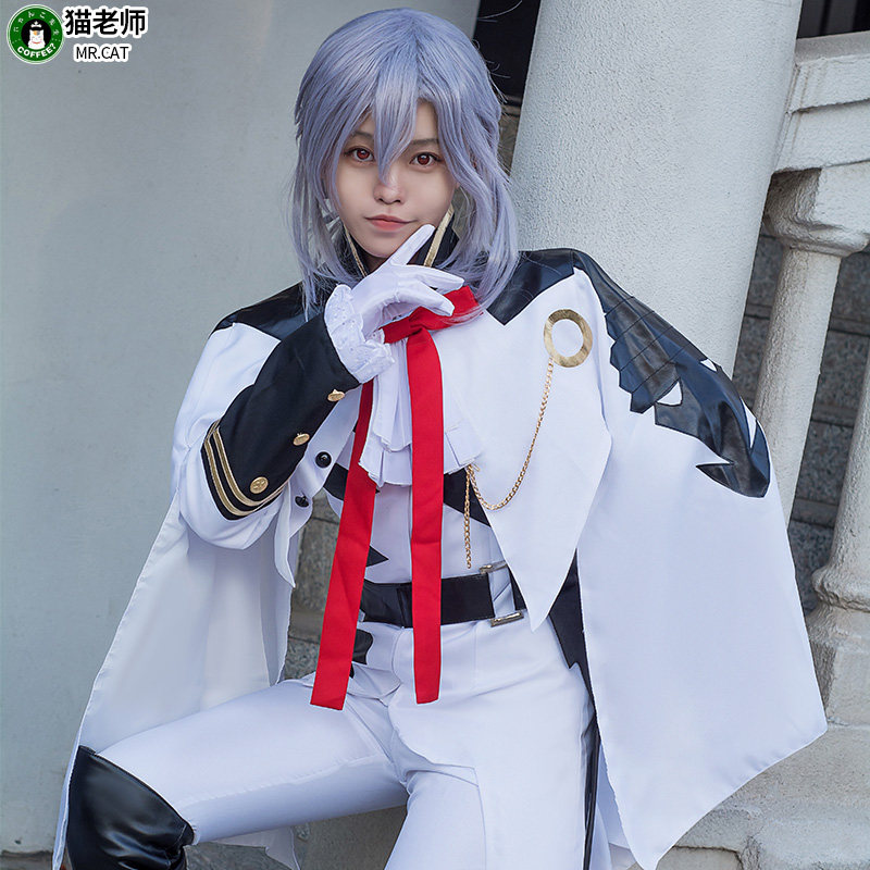 猫老师终结的炽天使cosplay假发百叶米迦尔假毛费里德巴特利费娘