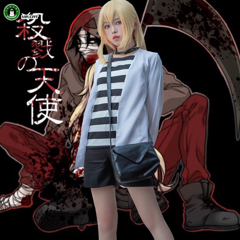 猫老师ray瑞吉尔cos服装全套x杀戮的天使cosplay女装瑞依制服假发