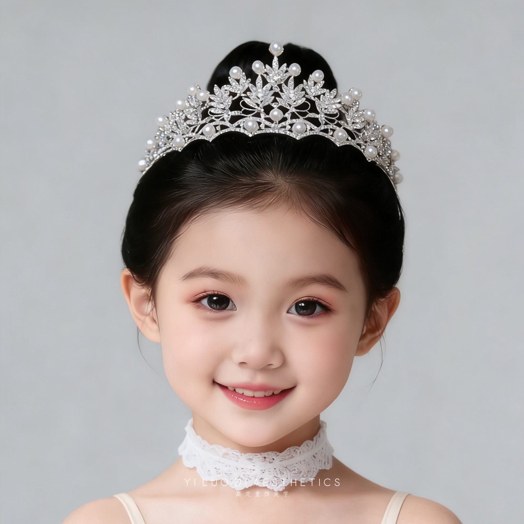 依洛蒂女童公主皇冠水晶发箍