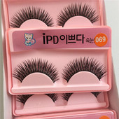 小猫069假睫毛自然浓密素颜仿真初学者网红中长交叉款 舞台妆cos