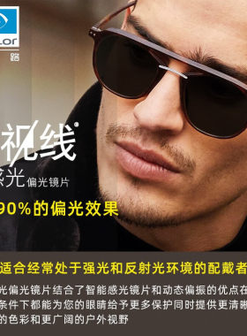 依视路全视线T8第八代变色驾驶车内偏光A360钻晶膜洁膜致膜岩A4