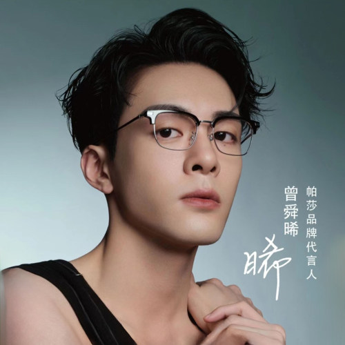 帕莎眼镜框男近视女钛架眉毛半框